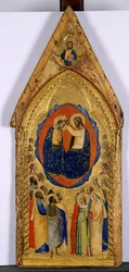 Krönung der Jungfrau, ca. 1375-80 (Tempera auf Pappelholz)